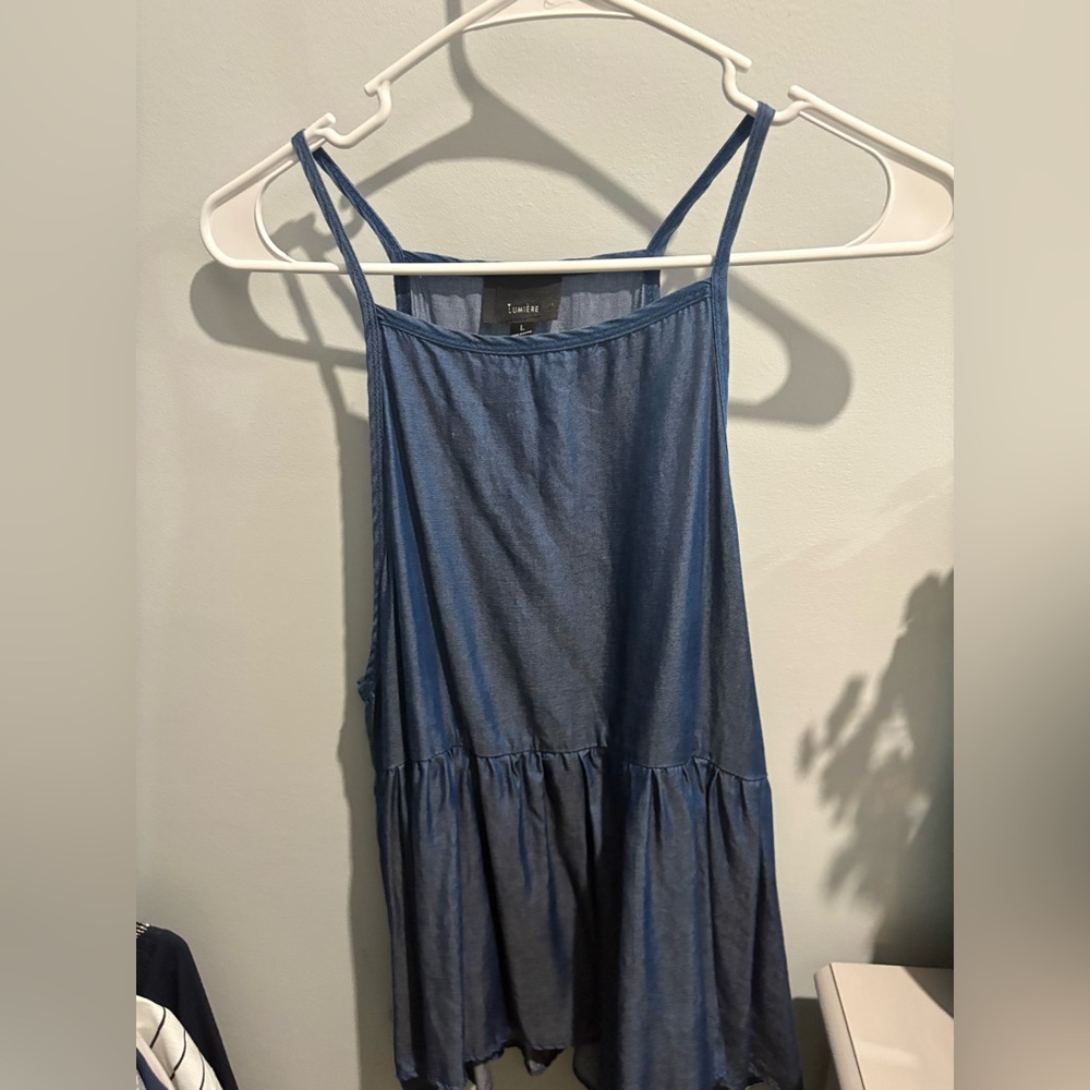Lumiere Denim Blue Tank Top